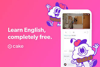 تطبيق cake تعلم اللغة الإنجليزية مع محادثات الفيديو