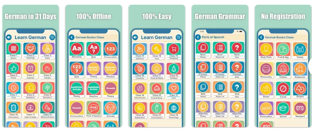تطبيق تعلم الألمانية خلال شهر