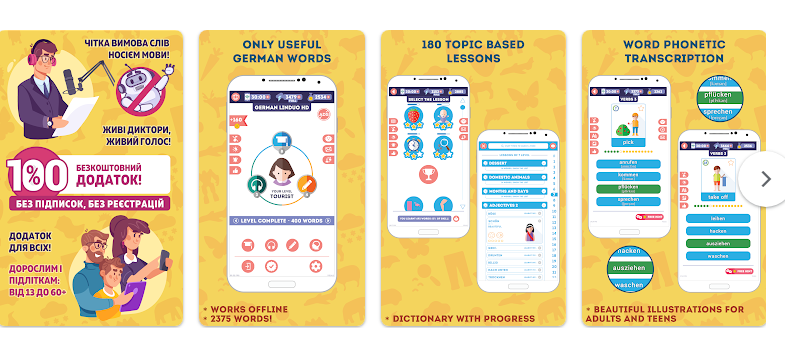 تطبيق تعليم اللغة الألمانية للمبتدئين مجاناً 